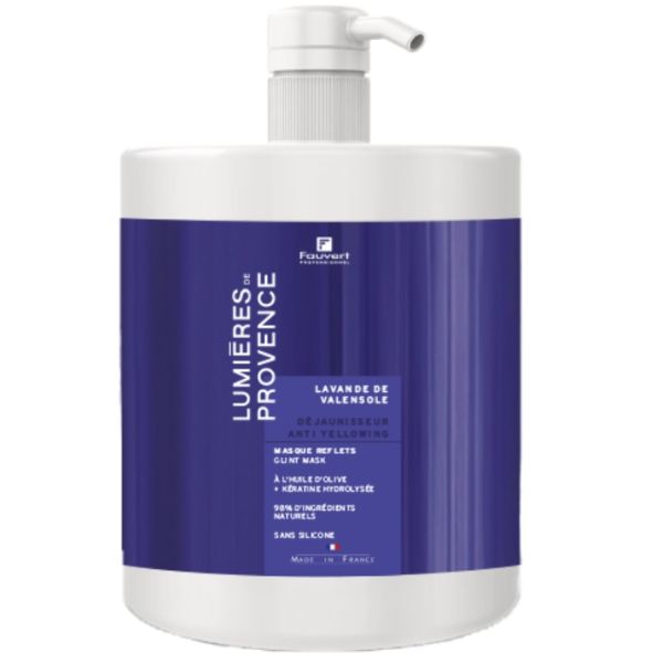Masque repigmentant Déjaunisseur Lavande de Valensole Lumière de Provence Fauvert Professionnel 1L Masque repigmentant Déjaunisseur Lavande de Valensole Lumière de Provence Fauvert Professionnel 1L