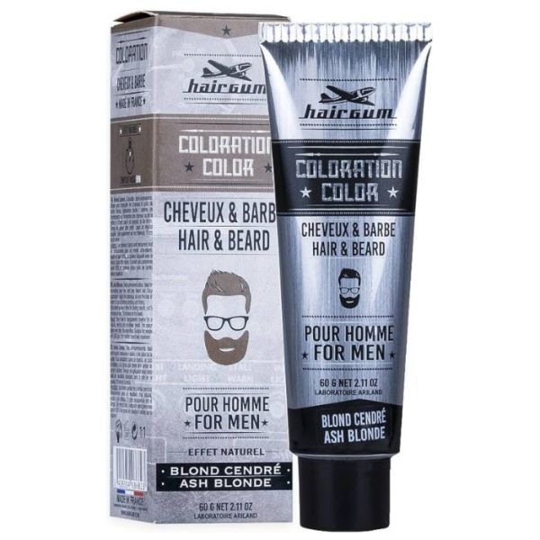 Coloration homme N7.1 blond clair cendré Hairgum 60ml Coloration homme N7.1 blond clair cendré Hairgum 60ml