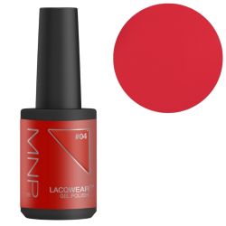 Verniz semi-permanente fácil de remover Lacqwear 04 Milano Red Smart Line MNP 10ml