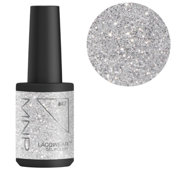 Semi-permanenter Nagellack einfache Entfernung Lacqwear 47 Glitter Argento Smart Line MNP 10ml Semi-permanenter Nagellack einfache Entfernung Lacqwear 47 Glitter Argento Smart Line MNP 10ml