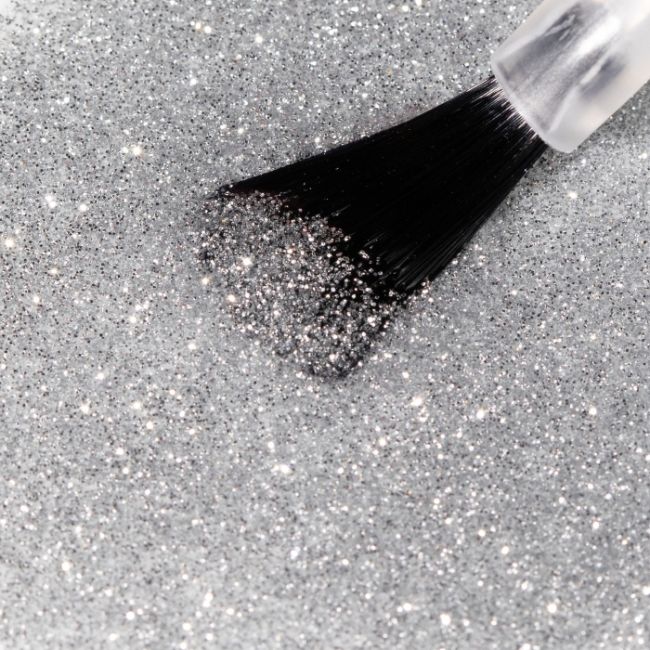 Semi-permanenter Nagellack einfache Entfernung Lacqwear 47 Glitter Argento Smart Line MNP 10ml