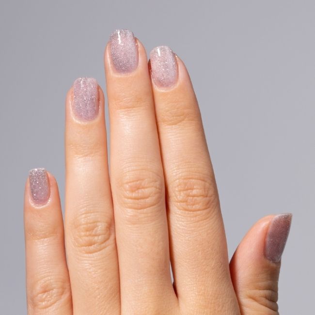 Semi-permanenter Nagellack einfache Entfernung Lacqwear 47 Glitter Argento Smart Line MNP 10ml