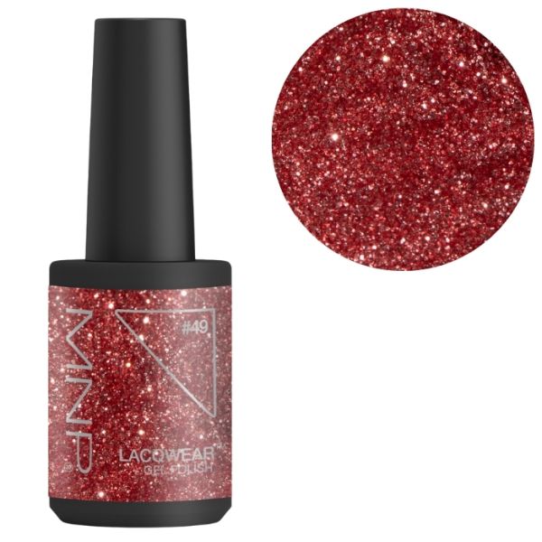 Semi-permanenter Nagellack einfache Entfernung Lacqwear 49 Glitter Rosa Smart Line MNP 10ml Semi-permanenter Nagellack einfache Entfernung Lacqwear 49 Glitter Rosa Smart Line MNP 10ml
