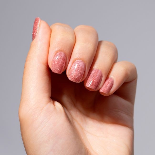 Semi-permanenter Nagellack einfache Entfernung Lacqwear 49 Glitter Rosa Smart Line MNP 10ml