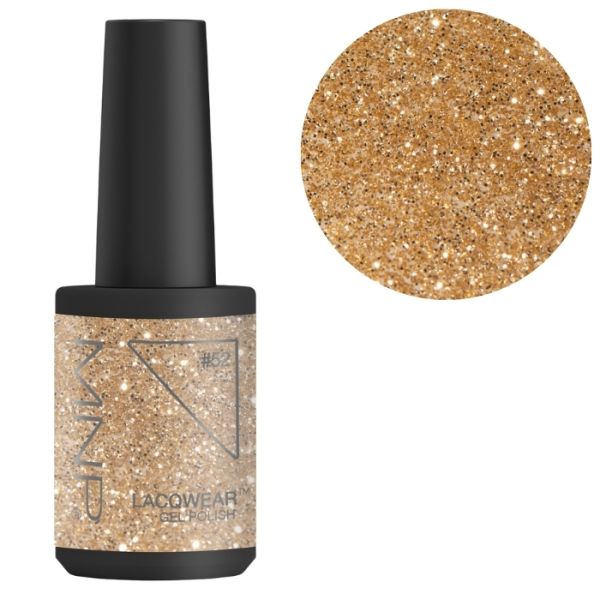 Semi-permanenter Nagellack einfache Entfernung Lacqwear 52 Glitter Oro Smart Line MNP 10ml Semi-permanenter Nagellack einfache Entfernung Lacqwear 52 Glitter Oro Smart Line MNP 10ml