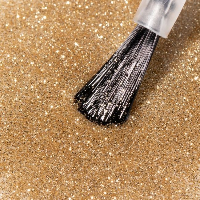 Semi-permanente nagellak gemakkelijke verwijdering Lacqwear 52 Glitter Oro Smart Line MNP 10ml