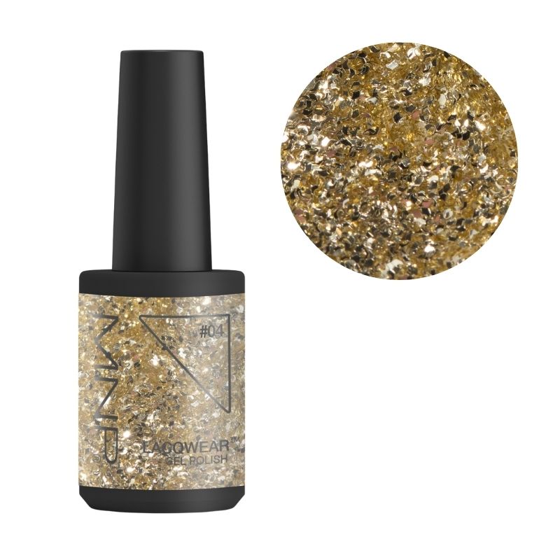 Verniz semi-permanente de fácil retirada Lacqwear 204 Oh My Gold Smart Line MNP 10ml