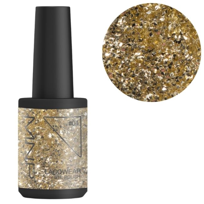 Verniz semi-permanente de fácil retirada Lacqwear 204 Oh My Gold Smart Line MNP 10ml