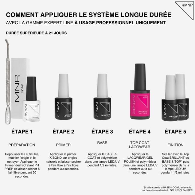 Easy removal semi-permanent nail polish Lacqwear 260 Be Bad Smart Line MNP 10ml