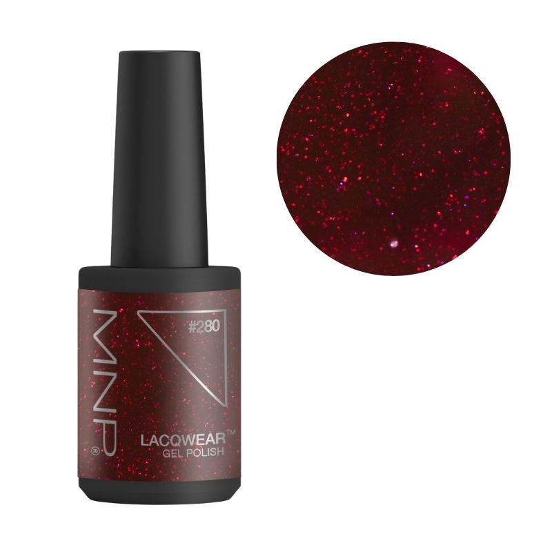Semi-permanenter Nagellack einfache Entfernung Lacqwear 280 BLACK CHERRY Smart Line MNP 10ml