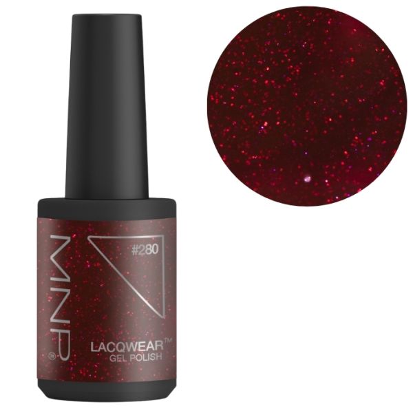 Semi-permanenter Nagellack einfache Entfernung Lacqwear 280 BLACK CHERRY Smart Line MNP 10ml Semi-permanenter Nagellack einfache Entfernung Lacqwear 280 BLACK CHERRY Smart Line MNP 10ml