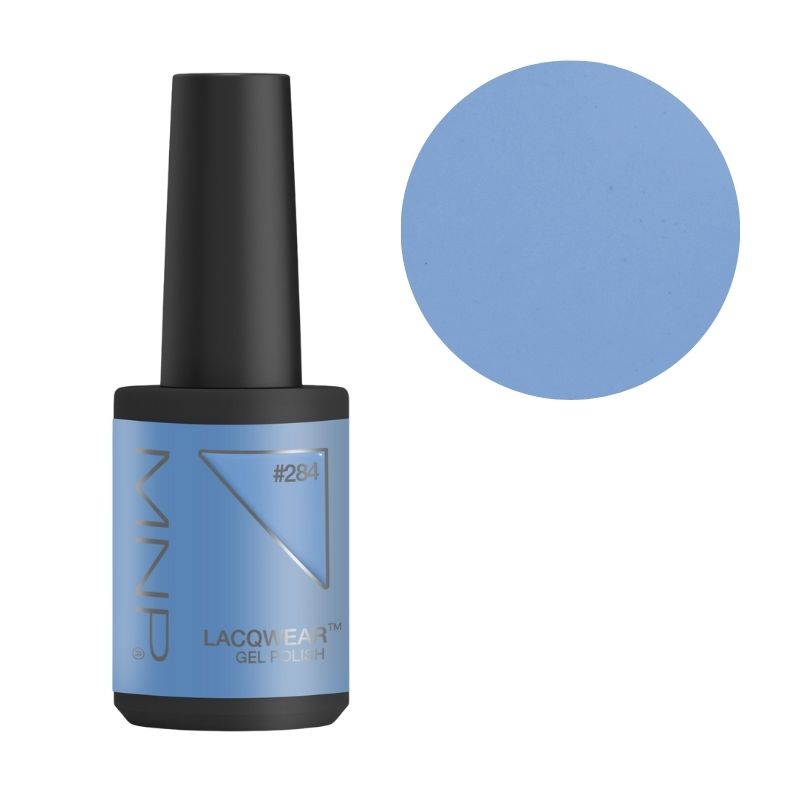 Semi-permanent nail polish easy removal Lacqwear 284 IT'S CERULEAN Smart Line MNP 10ml