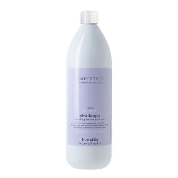 Shampooing silver cheveux blonds Amethyste Blonde Farmavita 1L Shampooing silver cheveux blonds Amethyste Blonde Farmavita 1L