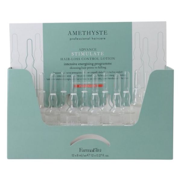 Lotion énergisante intensive Amethyste Stimulate Farmavita 12x8ML Lotion énergisante intensive Amethyste Stimulate Farmavita 12x8ML