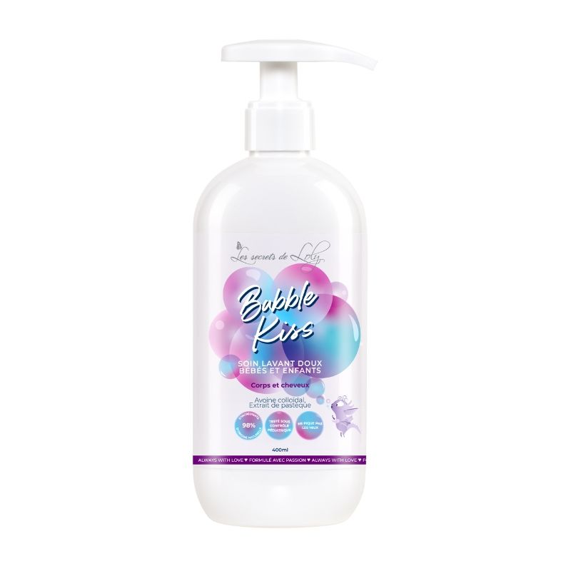 Soin lavant cheveux & corps Bubble Kiss Les Secrets de Loly 400ml