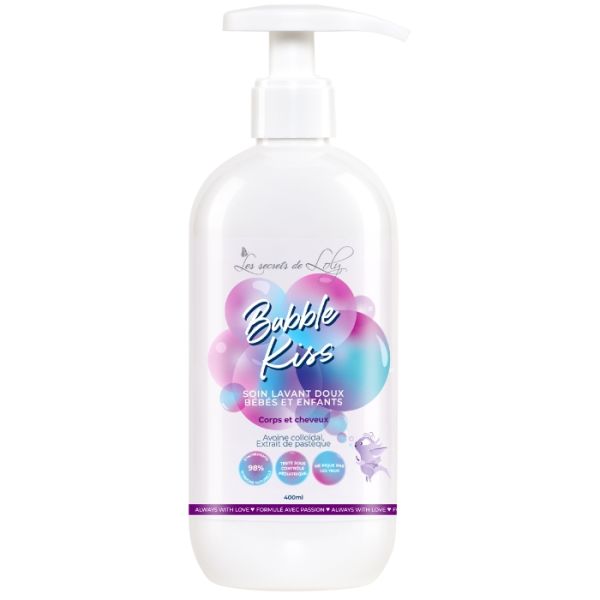 Soin lavant cheveux & corps Bubble Kiss Les Secrets de Loly 400ml Soin lavant cheveux & corps Bubble Kiss Les Secrets de Loly 400ml