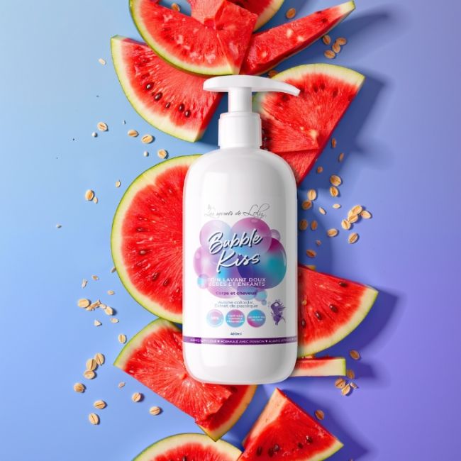 Soin lavant cheveux & corps Bubble Kiss Les Secrets de Loly 400ml