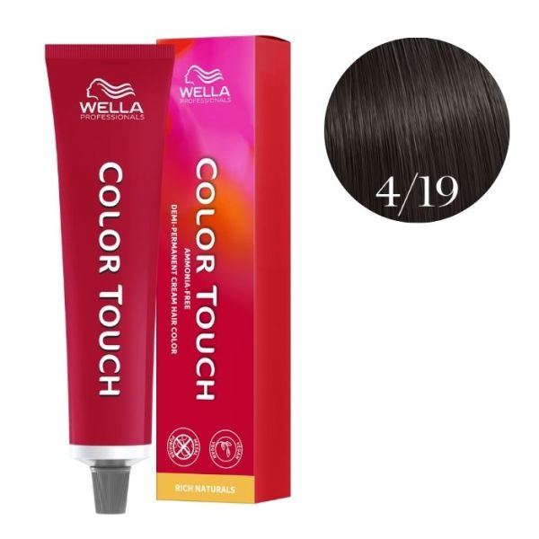 Coloration Color Touch Surreal 4/19 châtain moyen cendré fumé Wella 60ML