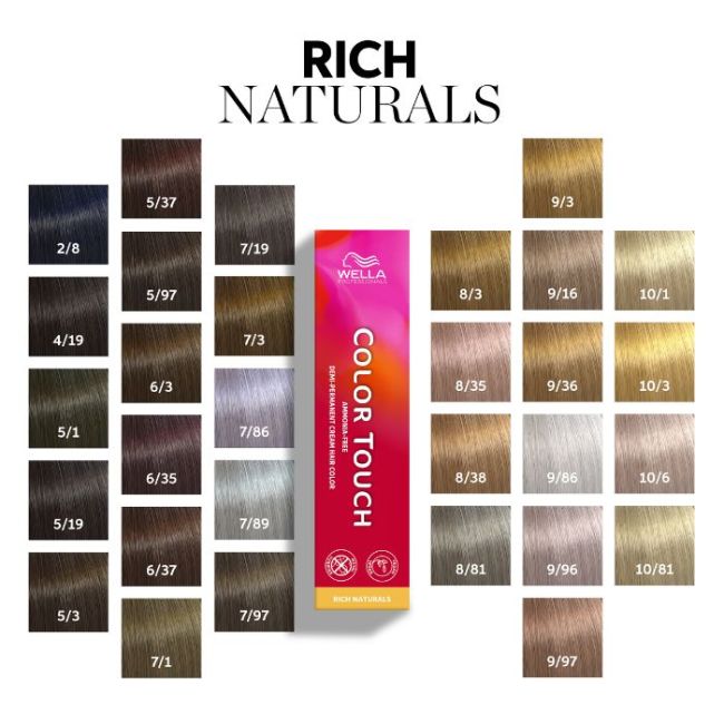Coloration Color Touch Surreal 4/19 châtain moyen cendré fumé Wella 60ML