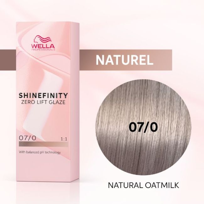 Coloration gloss Shinefinity Surreal 07/0 blond moyen naturel Wella 60ML
