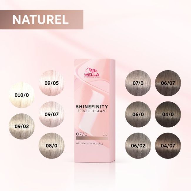 Coloration gloss Shinefinity Surreal 07/0 blond moyen naturel Wella 60ML