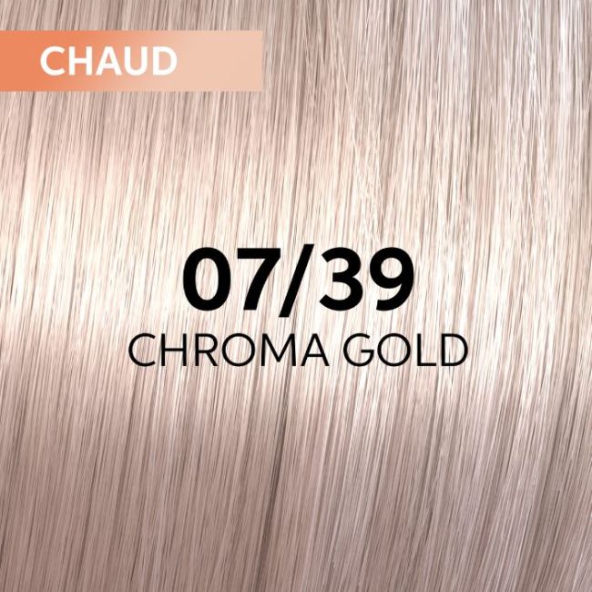 Coloration gloss Shinefinity Surreal 07/39 blond moyen doré fumé Wella 60ML