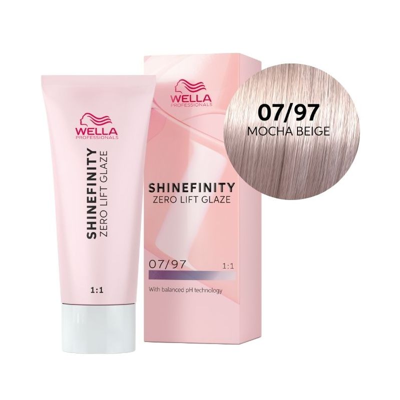 Coloration gloss Shinefinity Surreal 07/97 blond moyen fumé marron Wella 60ML