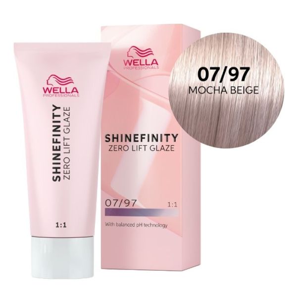 Coloration gloss Shinefinity Surreal 07/97 blond moyen fumé marron Wella 60ML Coloration gloss Shinefinity Surreal 07/97 blond moyen fumé marron Wella 60ML