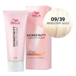 Coloration gloss Shinefinity Surreal 09/39 blond très clair doré fumé Wella 60ML