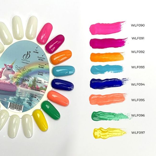 Semi permanent Wonderlack Hema Free Rainbow green vibes Beautynails 8ML