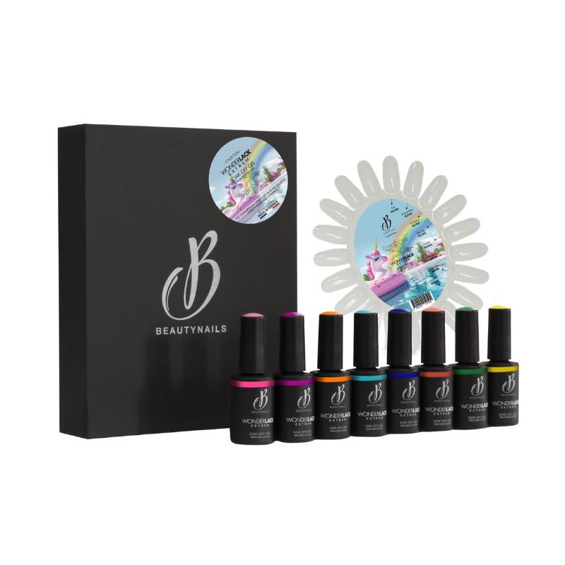 Coffret semi permanent Wonderlack Hema Free Rainbow Beautynails 8x8ML