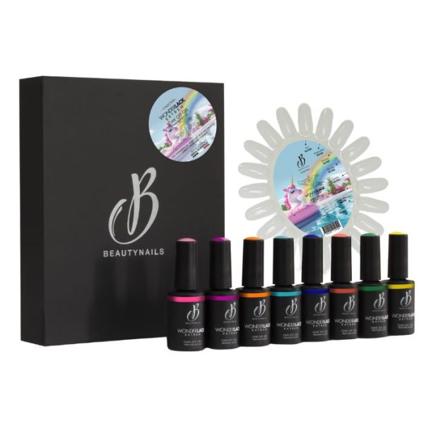 Coffret semi permanent Wonderlack Hema Free Rainbow Beautynails 8x8ML