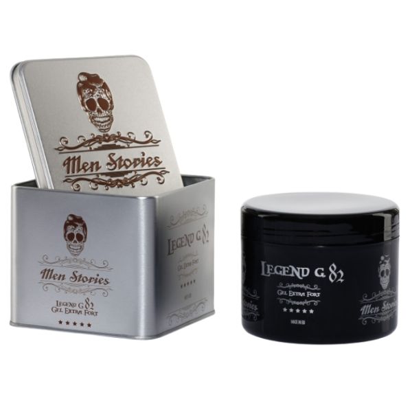 Gel extra fort G82 boite metal Men Stories 500ml Gel extra fort G82 boite metal Men Stories 500ml