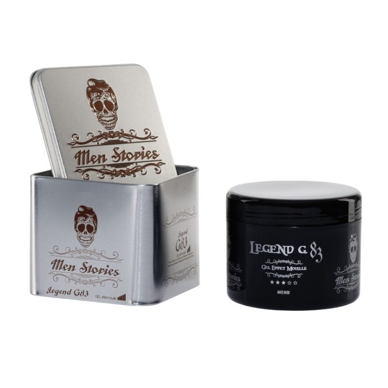 Gel effet mouillé G83 boite metal Men Stories 500ml