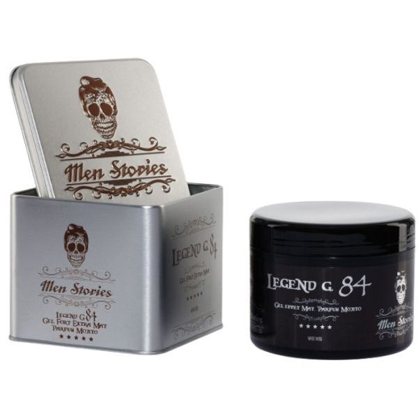 Gel effet mat G84 boite metal Men Stories 500ml Gel effet mat G84 boite metal Men Stories 500ml