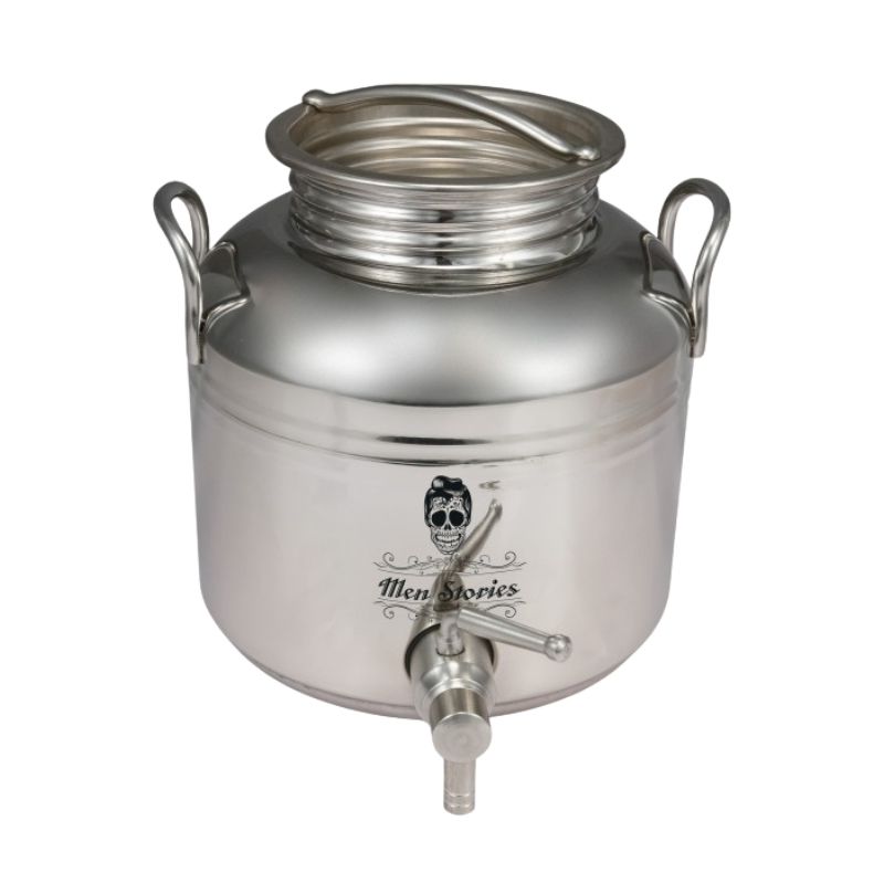 Fontaine aluminium avec robinet pour recharges sérum Barber Men Stories