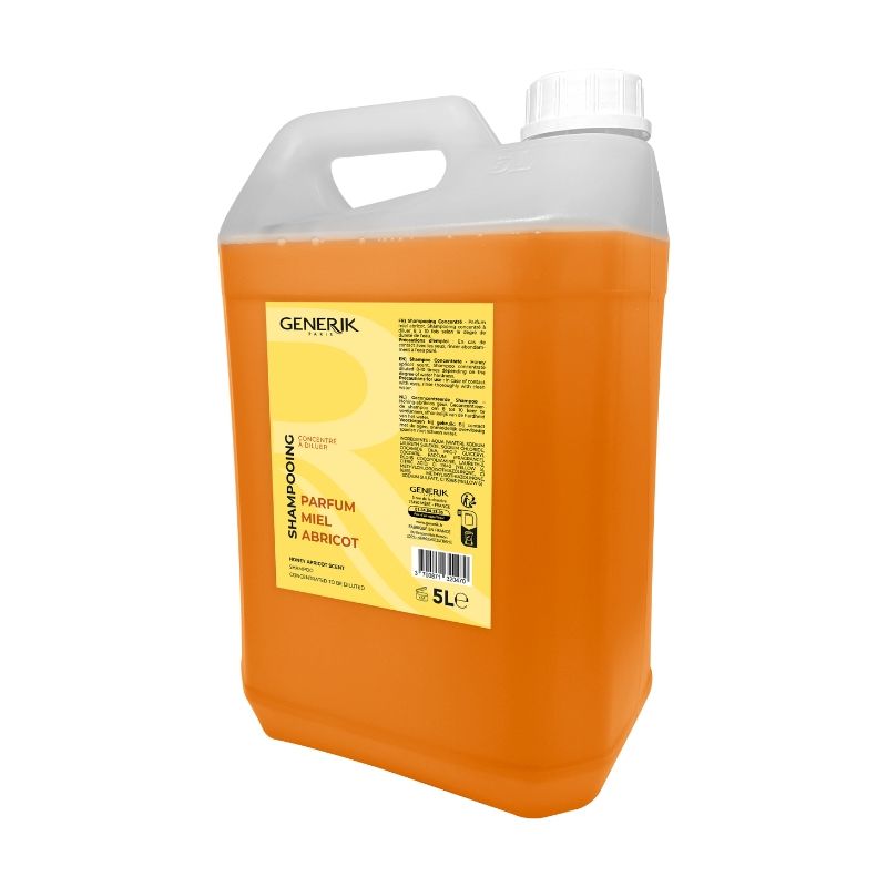 Shampooing concentre parfum miel abricot Générik 5L