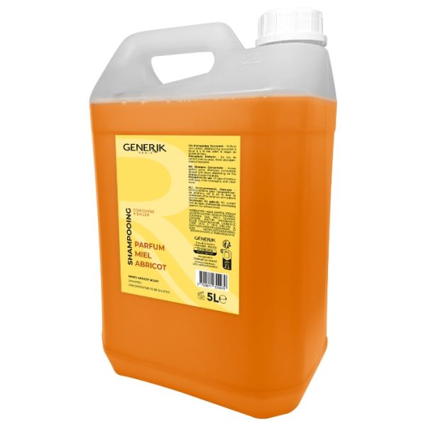 Shampooing concentre parfum miel abricot Générik 5L