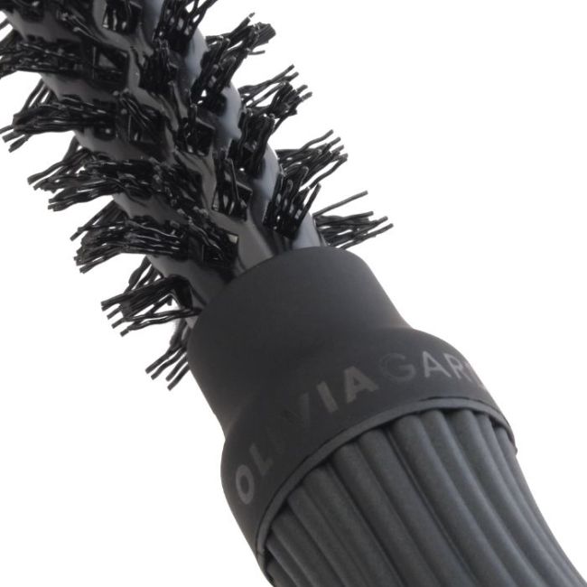 Brosse brushing Expert Blowout Shine Black Label poils ondulés 15mm Olivia Garden