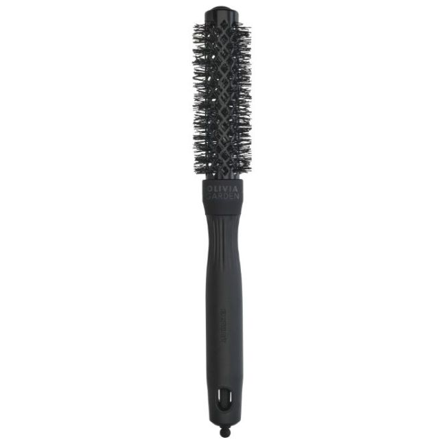 Brosse brushing Expert Blowout Shine Black Label poils ondulés 20mm Olivia Garden