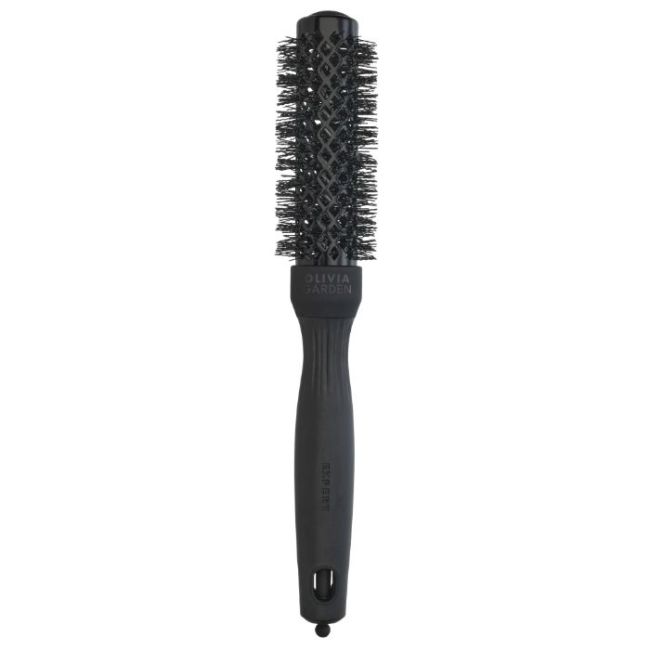 Brosse brushing Expert Blowout Shine Black Label poils ondulés 25mm Olivia Garden