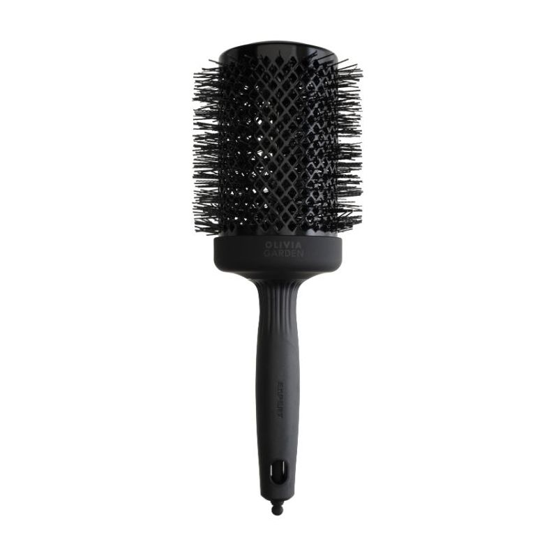 Brosse brushing Expert Blowout Shine Black Label poils ondulés 65mm Olivia Garden