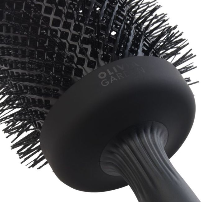 Brosse brushing Expert Blowout Shine Black Label poils ondulés 65mm Olivia Garden