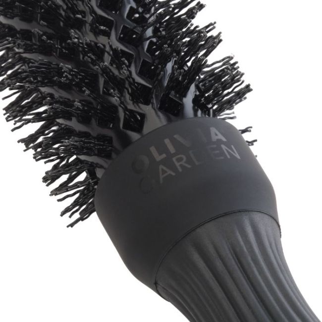 Brosse brushing Expert Blowout Speed Black Label poils ondulés 25mm Olivia Garden