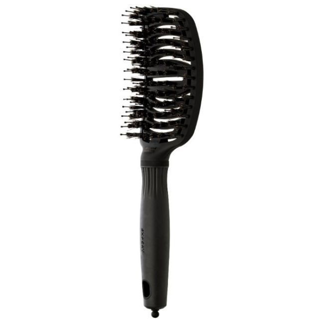 Brosse Expert Care Flex Black Label poils de sanglier et nylon Olivia Garden