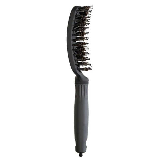 Brosse Expert Care Flex Black Label poils de sanglier et nylon Olivia Garden