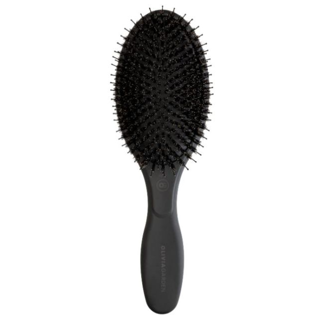 Brosse Expert Care Oval Black Label poils de sanglier et nylon Olivia Garden