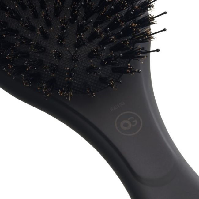 Brosse Expert Care Oval Black Label poils de sanglier et nylon Olivia Garden