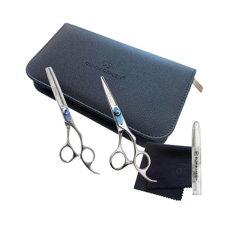 Trousse d'école ciseaux de coupe 5.00' et effileur 6' 35dents Xtreme Olivia Garden