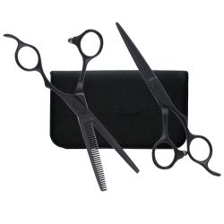 Set ciseaux de coupe 5.75' et effileur 6' 35 dents Sillcut Pro Matt Olivia Garden